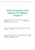 IFSTA/Essentials of Fire Fighting 7th Addition - Chapter 3