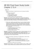 NR 503 Final Exam Study Guide Chapter 2 To 4