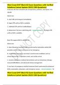 West Coast EMT Block &num;2 Exam Questions with Verified Solutions &lpar;Latest Update 2023&rpar; &lpar;180 Questions&rpar;