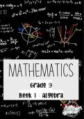 Grade 9_Mathematics Book A [Algebra]
