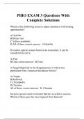 PBIO EXAM 3 Questions With Complete Solutions