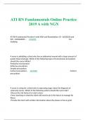 ATI RN Fundamentals Online Practice 2019 A with NGN