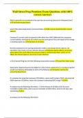 Wall Street Prep Premium Exam Questions with 100&percnt; correct Answers