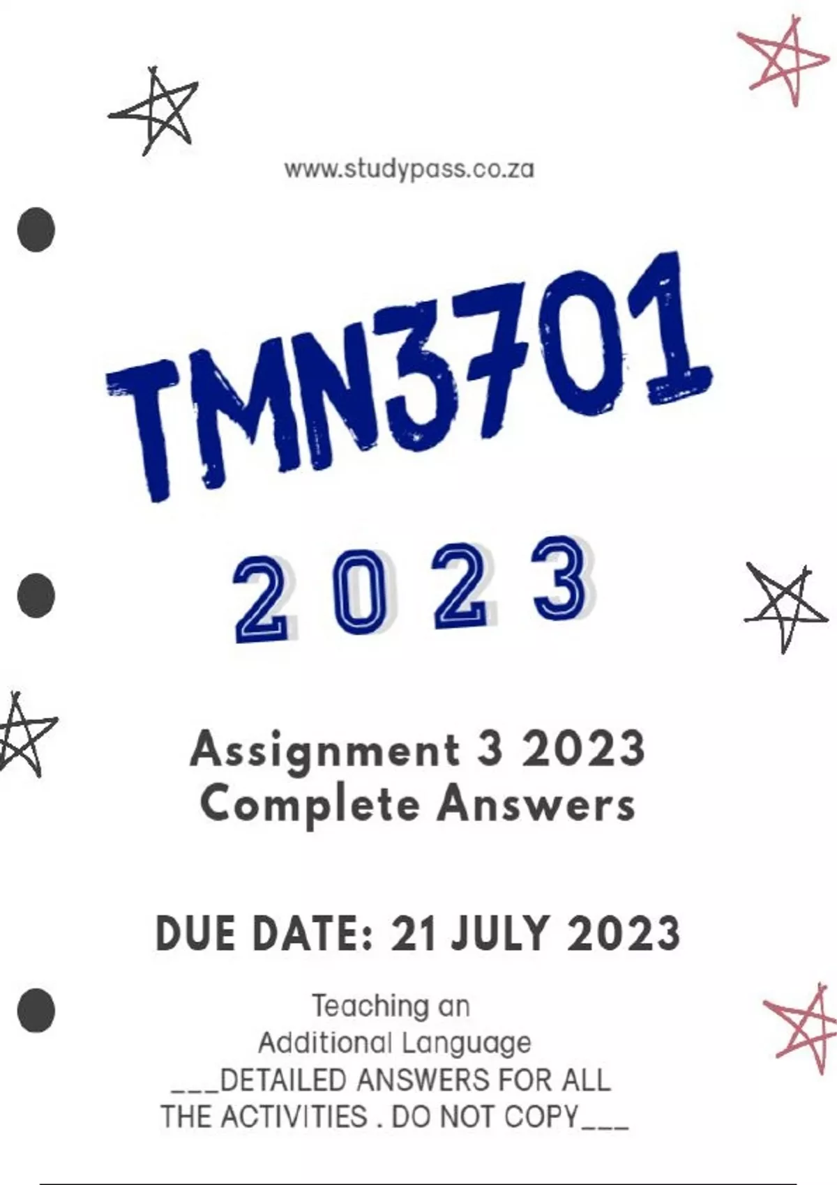tmn3701 assignment 2 answers 2023