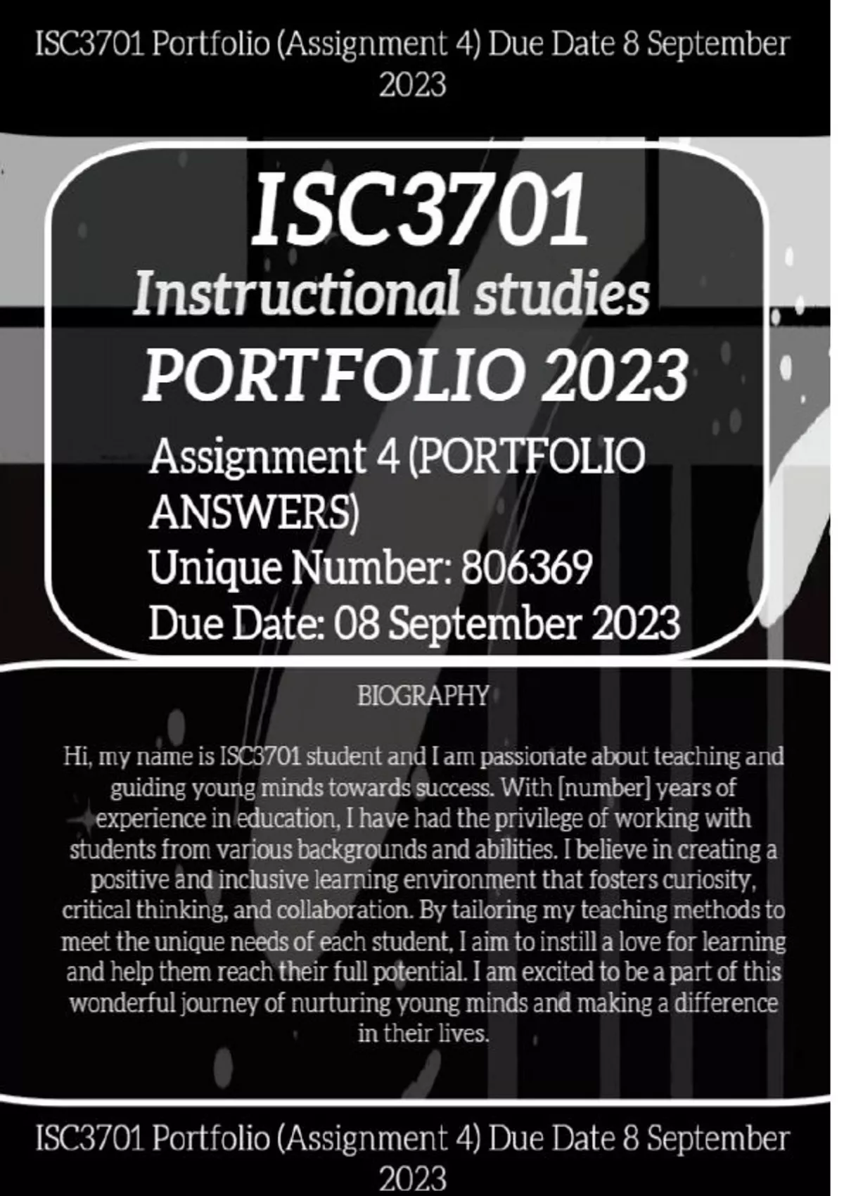 isc3701 assignment 4 answers pdf