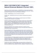WGU C451&sol;GNC2&sol;1NC1 Integrated Natural Sciences Module 8 Correct 100&percnt;