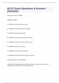 ACLC Exam Questions & Answers 2023&sol;2024