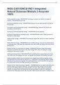 WGU C451&sol;GNC2&sol;1NC1 Integrated Natural Sciences Module 2 Accurate 100&percnt;