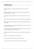 CRCR Exam  2023 with 100&percnt; correct answers