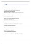 CRCR  exam 2023 with 100&percnt; correct answers