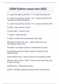 C859 Python exam test 2022