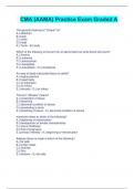 CMA &lpar;AAMA&rpar; Practice Exam Graded A