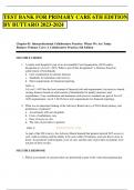 TEST BANK FOR PRIMARY CARE 6TH EDITION BY BUTTARO 2023-2024&Tab;