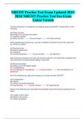 NREMT Practice Test Exam Updated 2023- 2024/ NREMT Practice Test free Exam  Latest Version