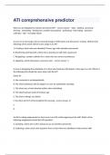 ATI comprehensive predictor  exam 2023 with 100&percnt; correct answers