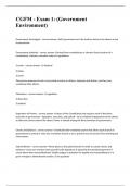 CGFM - Exam 1&colon; &lpar;Government Environment&rpar; 2023 with 100&percnt; correct solutions