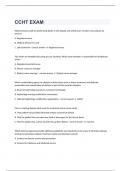 CCHT EXAM 2023 WITH 100&percnt; CORRECT ANSWERS