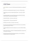 CCHT Exam 2023 with 100&percnt; correct answers