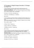 ATI Dosages by Weight Dosage Calculation 3&period;0 Dosage by Weight Test