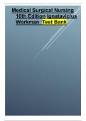 Medical Surgical Nursing 10th Edition Ignatavicius Workman Test Bank &period;