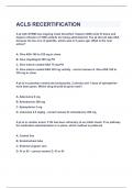 ACLS RECERTIFICATION&vert;UPDATED&VERIFIED&vert;100&percnt; SOLVED&vert;GUARANTEED SUCCESS