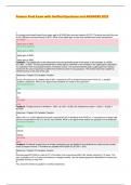 Finance Final Exam with Verified Questions and ANSWERS 2023