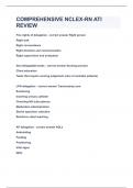 COMPREHENSIVE NCLEX-RN ATI REVIEW&vert;UPDATED&VERIFIED&vert;100&percnt; SOLVED&vert;GUARANTEED SUCCESS