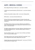 AAPC - MEDICAL CODING&vert;UPDATED&VERIFIED&vert;100&percnt; SOLVED&vert;GUARANTEED SUCCESS