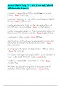 Abrams Clinical Drug Ch&period; 1 and 2 Test well Defined with Accurate Answers&period; 
