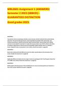 MRL2601 Assignment 1 (ANSWERS) Semester 2 2023 (688435) - GUARANTEED DISTINCTION Good grades 2023.