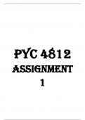 PYC 4812 ASSIGNMENT 1