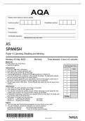 AQA 7691-1 SPANISH-AS-PAPER1 JUN23-Paper 1 Listening, Reading and Writing