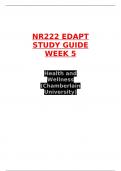 NR222 EDAPT STUDY GUIDE WEEK 5