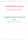 ATI Maternity Proctored Exam (6 Versions) (NGN, Latest-2023)/ Maternity ATI Proctored Exam / ATI Proctored Maternity Exam | Real + Practice Exam |