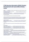 C790 Nursing Informatics &lpar;WGU&rpar; System Development Life Cycle &lpar;SDLC&rpar; Study Guide&period;