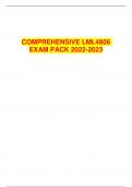 COMPREHENSIVE LML4806 EXAM PACK 2022-2023