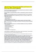 ARE 5&period;0 Project Management Questions and Answers 5&period;0 PjM Exam 2023 solved completely