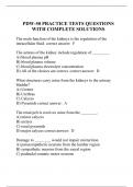PDW-50 PRACTICE TESTS QUESTIONS WITH COMPLETE SOLUTIONS