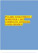 PVL2602 ASSIGNMENT 1 SEMESTER 2 2023 COMPLETE ANSWERS GOOD GRADES.