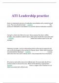 ATI RN Leadership proctored exam 2023/2024
