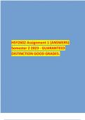 HSY2602 Assignment 1 (ANSWERS) Semester 2 2023 - GUARANTEED DISTINCTION GOOD GRADES. 