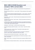 MAC AMCA EXAM Question and answers 100&percnt; correct 2023