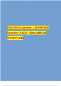 POL3702 Assignment 1 (ANSWERS) Semester 2 2023 - GUARANTEED DISTINCTION 