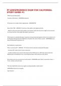 PT JURISPRUDENCE EXAM FOR CALIFORNIA- STUDY GUIDE &num;1