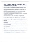 MAC Practice Test &lpar;D&rpar; Questions with complete solution 2023