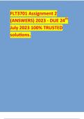 FLT3701 Assignment 2 (ANSWERS) 2023 - DUE 24th  July 2023 100% TRUSTED solutions. 