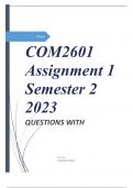 COM2601 Assignment 1 Semester 2 2023