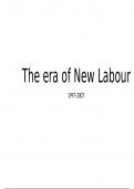 Tony Blair The Era of New Labour- AQA History Britain A level 