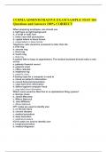  CCBMA ADMINISTRATIVE EXAM SAMPLE TEST 104 Questions and Answers 100% CORRECT