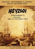 HSY2601: Assignment 5 (626324) In depth answers provided | Due: 27 October 2023